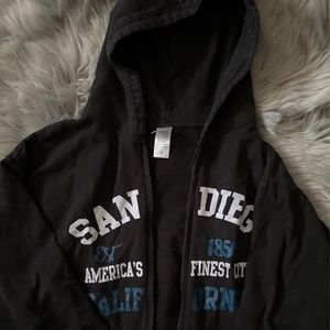 San Diego Zip up hoodie